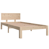 Bed Frame without Mattress Solid Wood Pine 90x200cm 810480