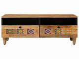 Coffee Table Natural 80 x 54 x 40 cm Solid Mango Wood 4018273