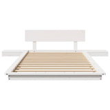 Bed Frame White 80 x 200 cm Wood 872420