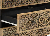 Side Cabinet 60x33x75 cm Solid Wood Mango 358215