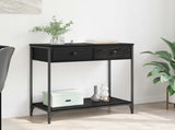 Console Table Black Oak 75 x 34.5 x 75 cm Engineered Wood 882250