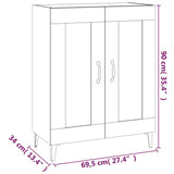 Sideboard White 69.5x34x90 cm Engineered Wood 812141