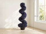 Decorative Artificial Plants Set of 2, UV Resistant Fake Plants in Pot for Indoor Outdoor Decor, 120 T3398P549993