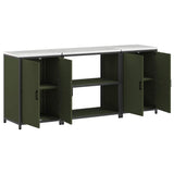 Kitchen Storage Set HATTEM 3 pcs Olive Green Cold-rolled Steel 3392669