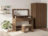 Dressing Table Brown Oak 100 x 41 x 135 cm Engineered Wood 865106