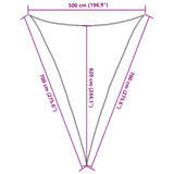 Sunshade Sail 160 g/m Light Green 5x7x7 m HDPE 311319