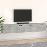 Wall Cabinets 2 pcs Concrete Grey 100x36.5x35 cm Engineered Wood 3115671