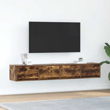 TV Cabinets 2 pcs Smoked Oak 80x31x25.5 cm Engineered Wood 861517