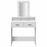 Dressing Table White 79 x 41 x 140 cm Engineered Wood 865163