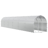 Chicken Coop Silver 1200 x 200 x 200 cm Galvanised Steel 3434690