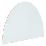 ZNTS Fireplace Glass Plate Half Round 800x600 mm 324116