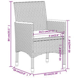 Garden Bistro Set Black 3095909