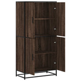 Highboard Brown Oak 68x35x139 cm Engineered Wood 3300834