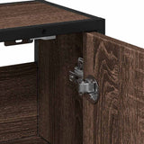 Bathroom Mirror Cabinet Brown Oak 65x20x60 cm Engineered Wood 849258