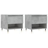 Coffee Tables 2 pcs Concrete Grey 50x46x50 cm Engineered Wood 830901