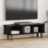 TV Stand Black Oak 100 x 35 x 35 cm Engineered Wood 891033