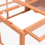 Garden Animal Cage 150x100x50 cm Solid Firwood 171452
