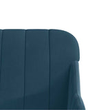 Bench Blue 110x76x80 cm Velvet 351473