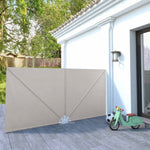 Collapsible Terrace Side Awning Cream 300x150 cm 44568