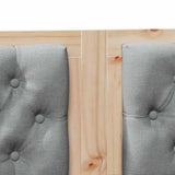 Headboard Other Brown and light grey 140 cm Solid pine wood 879009
