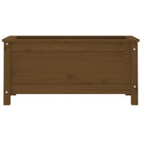 Garden Planter Honey Brown 82.5x40x39 cm Solid Wood Pine 825257