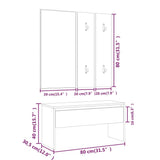 Hallway Furniture Set Sonoma Oak Engineered Wood 808786