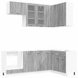 Kitchen Unit LYON 8 pcs Grey Sonoma Engineered Wood 3438512