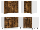 Kitchen Unit LYON 8 pcs Smoked Oak Engineered Wood 3438435