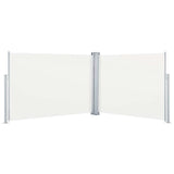Retractable Side Awning Cream 100x1000 cm 48473