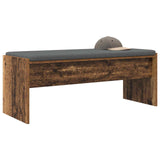 Hall Bench with Cushion Old Wood 103 x 38 x 40 cm 891566