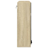 Bathroom Mirror Cabinet Sonoma Oak 64.5x20x66.5 cm Engineered Wood 849655