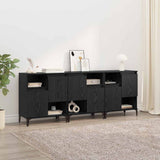 Sideboards 3 pcs Black Oak 60 x 35 x 70 cm Engineered Wood 3415596