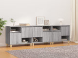 Sideboards 3 pcs Grey Sonoma 60x35x70 cm Engineered Wood 3185741