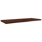 Live Edge Table Top 120 x 40 x 3.5 cm Rectangular Dark Brown 938458