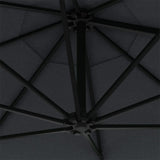 Garden Parasol Anthracite Polyester, Metal Large Tiltable 44865