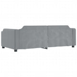 Daybed with Trundle&Drawers without Mattress Light Grey 90x190 cm Single 3197709