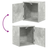 Garage Wall Cabinets 2 pcs Concrete Grey Engineered Wood 860632