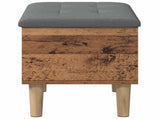Storage Bench with Cushion Oak Wood 62 x 42 x 46 cm 8017733