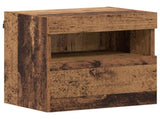 TV Cabinet with LED Wall-mounted 7 pcs Old Wood Engineered Wood 3402983
