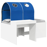 Bed with Tunnel 3 pcs Artisian Oak and Blue Engineered Wood 3423511