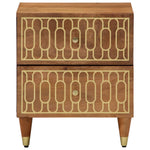 Bedside Cabinets 2 pcs 40x33x46 cm Solid Wood Mango 358283