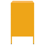 ZNTS Bedside Cabinets 2 pcs Mustard Yellow 36x39x68 cm Steel 843073