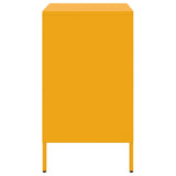 ZNTS Bedside Cabinets 2 pcs Mustard Yellow 36x39x68 cm Steel 843073