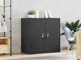 Storage Cabinet Black 80 x 40 x 105 cm Steel 891688