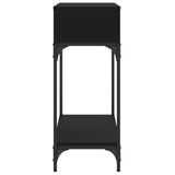 Console Table Black 100x30,5x75 cm Engineered Wood 833388