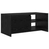Coffee Table Black Oak 102 x 50 x 45 cm Engineered Wood 8017376