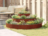 Garden Planter Brown 120 x 120 x 20 cm Weathering Steel 873661