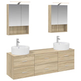 Bathroom Furniture Set 5 pcs Sonoma Oak 3406881