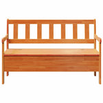 Outdoor Bench Brown 119 x 76 x 44cm Solid pine wood 4012184