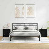Bedside Cabinet 2 pcs Black 44 x 34.5 x 45 cm Engineered Wood 869565